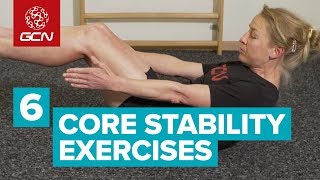 Emmas 6 Core Stability Exercises For Cyclists  Beginner Core Workout [upl. by Sucramd]