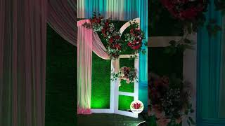 beautiful modern stage and gate decorations by SPFDO oldisgold love song hindisong sad wedding [upl. by Alfons570]