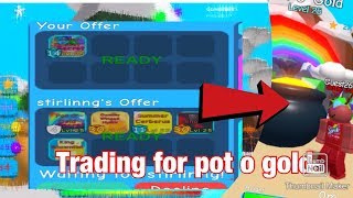 Roblox Bgs Trading For Pot O Gold And Adds Bubble Gum Simulator [upl. by Aicilav]