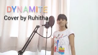 BTS  Dynamite  Cover by Ruhitha  Indian girl singing Kpop song [upl. by Aneelehs556]