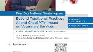 Workshops KVASUAI chat GPT for veterinary practitioners [upl. by Imena]