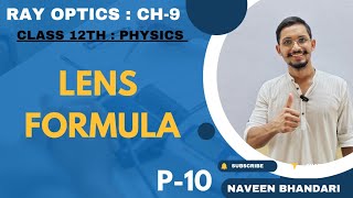 Ray optics 10  Lens formula derivations physics class 12th chapter 9 [upl. by Laraine]