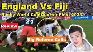 Review England VS Fiji Rugby World Cup Quarter Final 2023 Reactions Analysis and Recap [upl. by Rocca371]