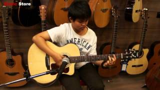 Music Store  Review Acoustic Guitar Saga G200C รีวิวกีต้าร์โปร่ง [upl. by Birkner]