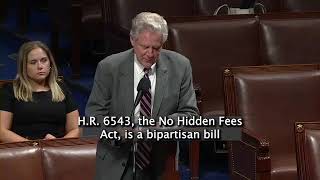 Pallone Floor Remarks in Support of the No Hidden FEES Act [upl. by Hakan14]