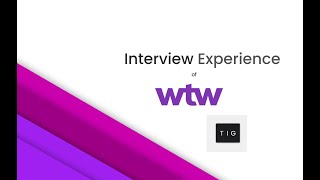 Willis Towers Watson Interview Experience [upl. by Balsam]