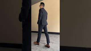 navy tweed suit menswear gentleman mensfashion fashion mensstyle bespoke fashionstyle ootd [upl. by Enilrac281]