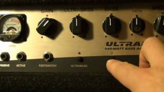 Behringer Ultrabass BX4500H Bass Amplifier Head Overview [upl. by Lemhaj461]