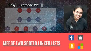 Merge two sorted linked lists  LeetCode [upl. by Hekking]