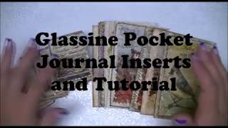 Glassine Pocket Journal Inserts amp Tutorial [upl. by Eedeed]