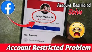 Facebook Account RESTRICTED Problem Solve 2024  Your Account Is RESTRICTED right now Facebook [upl. by Andrews]