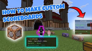 New How To Make a Custom ScoreBoard In Minecraft Bedrock [upl. by Lseil]