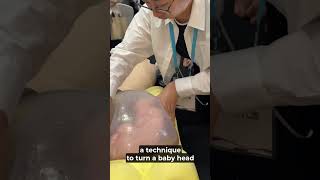 Live ECV Technique  Turning a Breech Baby [upl. by Hekking679]