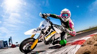 Husqvarna FS 450 Supermotard test enduropro [upl. by Rennie]