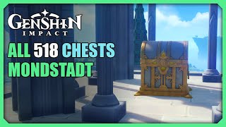 ALL 518 Mondstadt Chests Locations  Genshin Impact [upl. by Aninad]