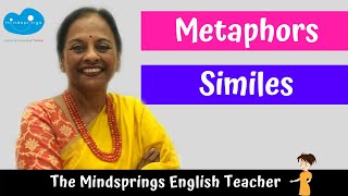 Metaphors and Similes  Metaphors in songs  How to make a Metaphor  English Grammar Lesson [upl. by Sherm]