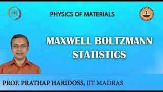 Maxwell Boltzmann Statistics [upl. by Asilanom379]