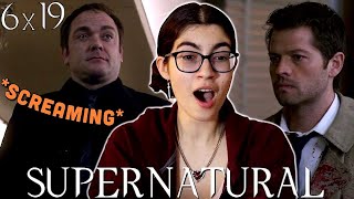 CROWLEYS BACK AGAIN Supernatural 6x19 Reaction [upl. by Ronn342]