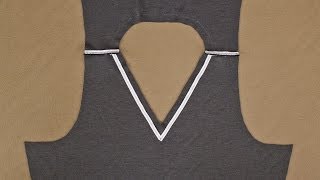 Stabilize Seams with Twill Tape  Neckline and Shoulders [upl. by Anneirda]