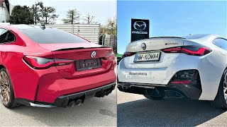 New Bmw M440i GC 2023 vs New Bmw M4 Competition 50 Jahre Edition 2023  STARTUP and REVS comparison [upl. by Yrallam]