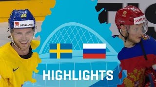 Sweden  Russia  Highlights  IIHFWorlds 2017 [upl. by Gnim74]