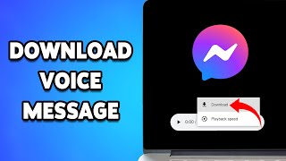 How To Download Voice Message From Facebook Messenger 2024  Save Messenger App Audio Files [upl. by Seravart]