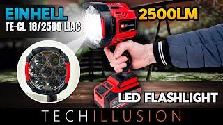 🔥The COMPACT amp SUPER BRIGHT cordless LED spotlight from EINHELL in test😱 TECL 182500 LiAC Review [upl. by Lydia59]