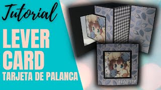 LEVER CARD TUTORIAL DE SCRAPBOOK [upl. by Zeugirdor276]