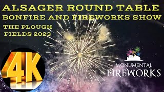 ALSAGER ROUND TABLE CHARITY BONFIRE AND FIREWORK DISPLAY THE PLOUGH FIELDS [upl. by Nyvar395]