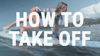 How to Pop Up on a Surfboard  Beginner Take Off Technique [upl. by Yanehs]