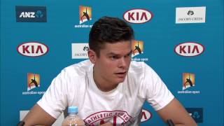 Milos Raonic press conference QF  Australian Open 2015 [upl. by Erdei625]