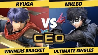 CEO 2019 SSBU  NB  Ryuga Ike Vs FOX MVG  MkLeo Joker Smash Ultimate Tournament W Top 192 [upl. by Nalrah]