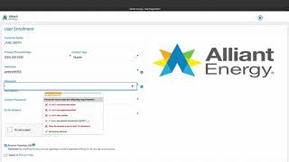 Alliant Energy  How to enroll in My Account Computer [upl. by Rorry261]