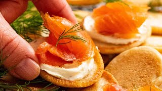 Blinis with smoked salmon [upl. by Bradman]