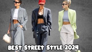 46 Best Street Style Looks 2024 [upl. by Ecnedac]