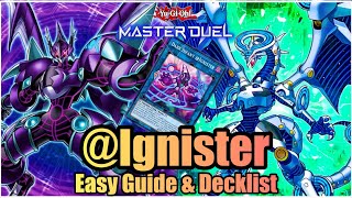 IGNISTER  EASY GUIDE amp DECKLIST  1 CARD COMBO YuGiOh Master Duel [upl. by Nivrag994]