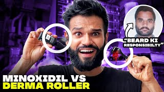 Minoxidil vs Derma Roller For Fast Beard Growth  How To Grow Beard  BeYourBest Grooming San Kalra [upl. by Alderman758]