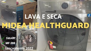 LAVA E SECA MIDEA HEALTHGUARD SMARTTitanium MF 200 10507kg INVERTER 4DICAS DE USORESENHA [upl. by Hiltner]