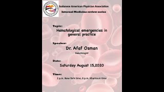 Hematological emergencies [upl. by Nalyak666]