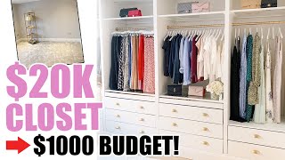 20000 CLOSET ON A 1000 BUDGET  IKEA PAX HACK CLOSET MAKEOVER [upl. by Magree46]