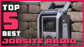 Best Jobsite Radios in 2023  Top 5 Picks  See This Before You Buy [upl. by Iasi]