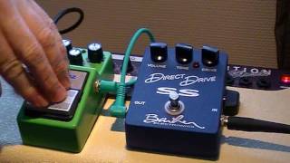 Ibanez TS9 Analogman brown mod vs Barber Direct Drive SS [upl. by Tehr]