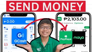 HOW TO SEND MONEY FROM GCASH TO PAYMAYA 2023 mayagcash [upl. by Ayardna]