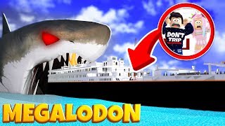 I Took My Girlfriend on the TITANIC but a HUGE SHARK Attacked Us in Roblox Sharkbite [upl. by Lidah666]