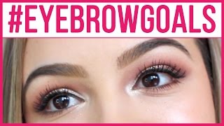 How to Contour Your Eyebrows with Mirella [upl. by Ainesey]