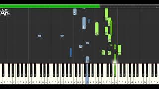 Vitaa  A Fleur de Toi  Adelina Piano synthesia tutorial [upl. by Swiercz968]