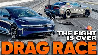 Quickest American Car Ever Demon 170 vs Lucid Sapphire VHT amp Asphalt — Cammisa Ultimate Drag Race [upl. by Eilzel]