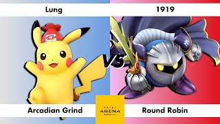 Arcadian Grind  Round Robin  Lung Pikachu vs 1919 MetaKnight [upl. by Tihw]