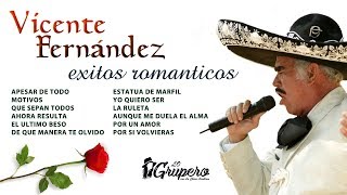 Vicente Fernandez  Exitos Romanticos quotAlbum Completoquot [upl. by Assirol]