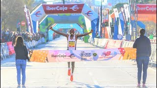 WORLD RECORD 10K  VALENCIA 2020 Rhonex Kipruto runs 2624 Official video [upl. by Greenfield]